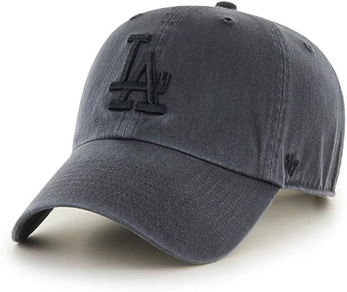 '47 Los Angeles Dodgers Clean Up Dad Hat Baseball Cap - Charcoal/Black | Amazon (US)