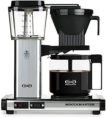 Technivorm Moccamaster 59616 KBG, 10-Cup Coffee Maker, 40 oz, Polished Silver | Amazon (US)