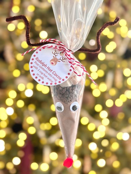 Rudolph Hot Cocoa supplies!  Do a pickup grocery order or delivery to make these cute hot cocoa gifts! 

#LTKparties #LTKHoliday #LTKSeasonal