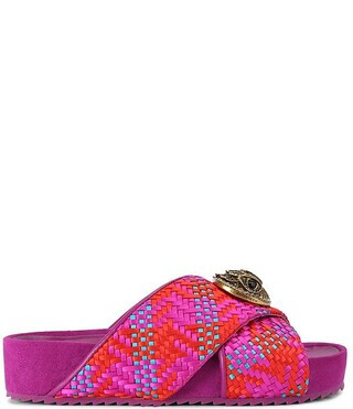 Chelsea Woven Fabric Crisscross Platform Sandals | Dillard's