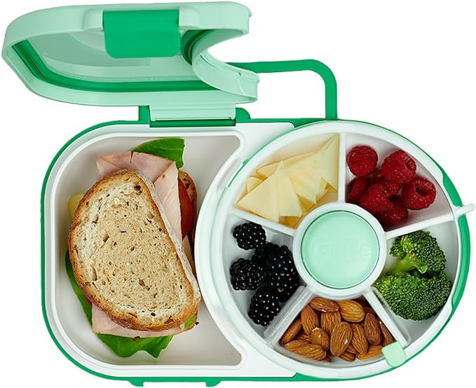 GoBe Kids Lunchbox with Detachable Snack Spinner, Bundle with Hand Strap & Sticker Sheet, Reusabl... | Amazon (US)