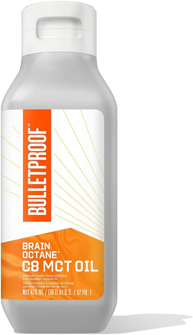 Bulletproof Coconut Brain Octane C8 MCT Oil, 16 Ounces, Premium Keto Supplement for Sustained Ene... | Amazon (US)
