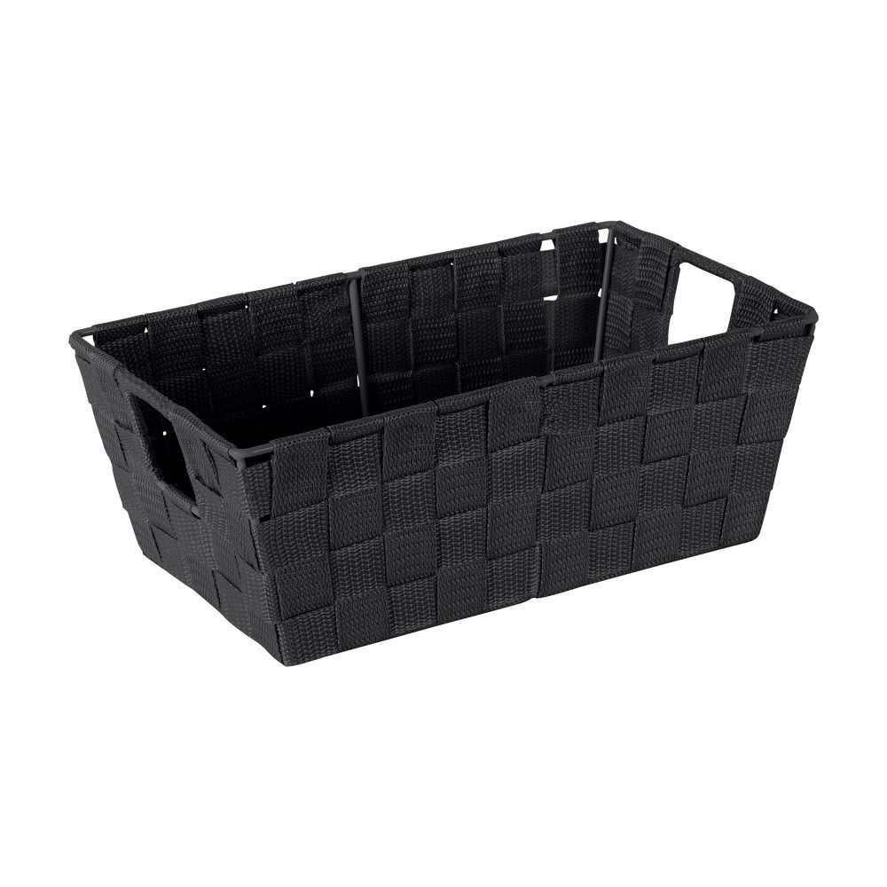 Simplify Small 6.5"" Woven Strap Storage Bin Black | Target