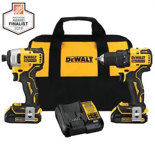 Best SellerBlack FridayDEWALTATOMIC 20-Volt MAX Cordless Brushless Compact Drill/Impact Combo Kit... | The Home Depot