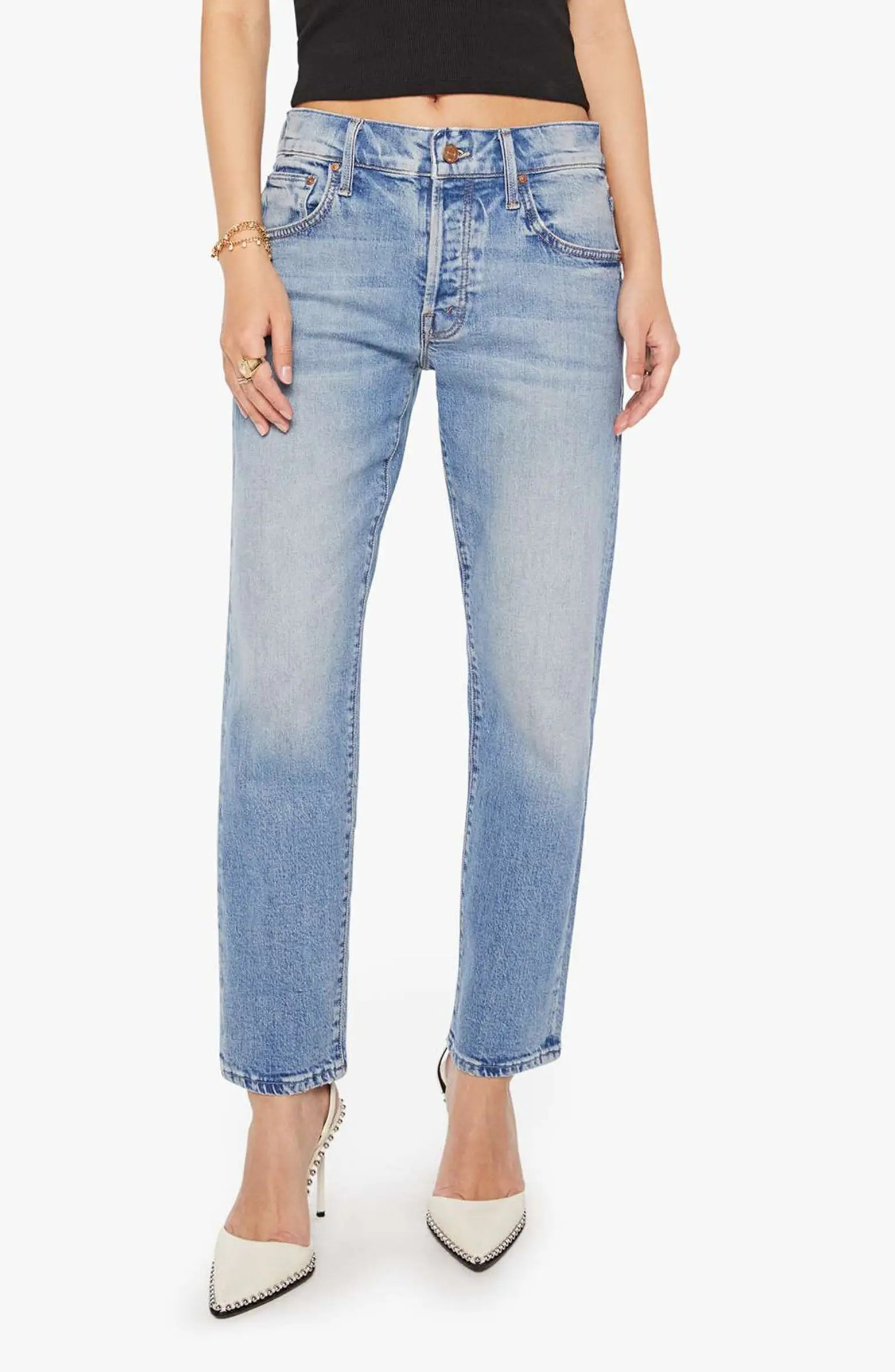 Lil' Hiker Hover Mid Rise Slim Straight Leg Jeans | Nordstrom