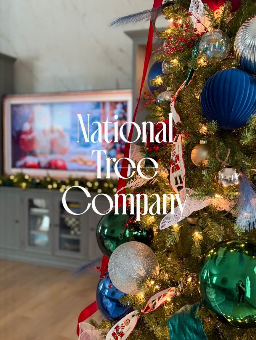 
It’s a nutcracker themed  Christmas this year and the star of the show is our new @nationaltreecompany tree! 

This is the 9ft pre-lit Dunhill Fir with clear lights. 🎄Talk about gorgeous!!! I love how lifelike it is and the fullness is perfection! 

I combined it with the @nationaltreecompany Carolina Pine Garland w/ clear lights (battery pack) on the entertainment stand. LOVE IT!!

Shop my tree, garland and tree skirt on my LTK page and link in stories! 

#LTKmomlife #LTKHoliday #LTKHome