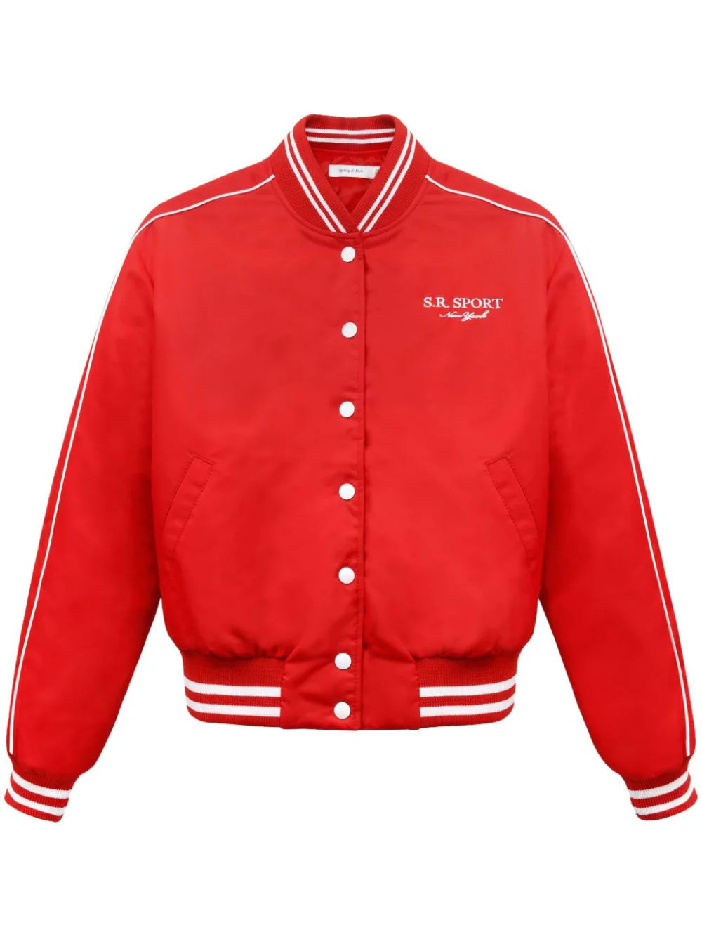 Sporty & Rich SR Sporty varsity jacket - Red | Farfetch Global