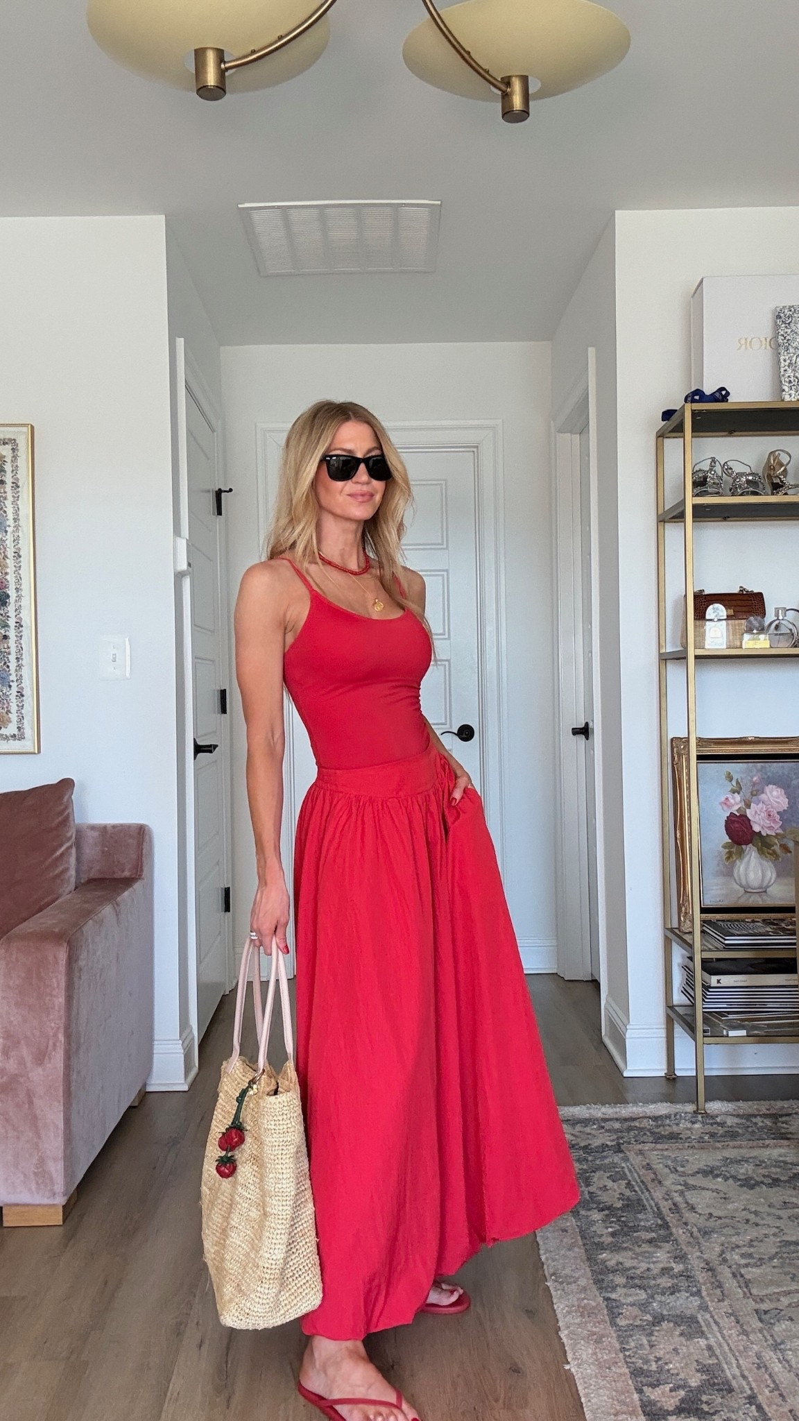 Red swimsuit + red skirt combo! 
Swimsuit: wearing size small
Skirt: wearing size small 

#LTKootd #LTKSeasonal #LTKgrwm