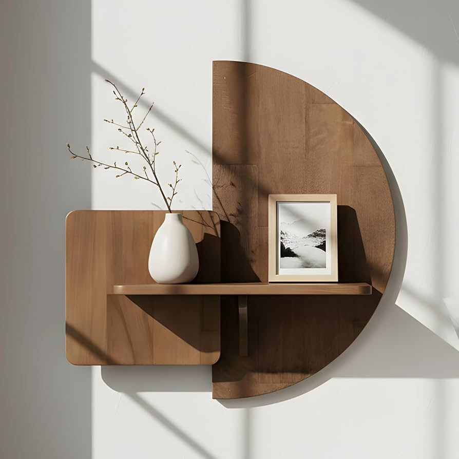 Behomes Soluna Solid Wood Floating Nightstand, Wall Mounted Nightstand, Floating Bedside Table fo... | Amazon (US)