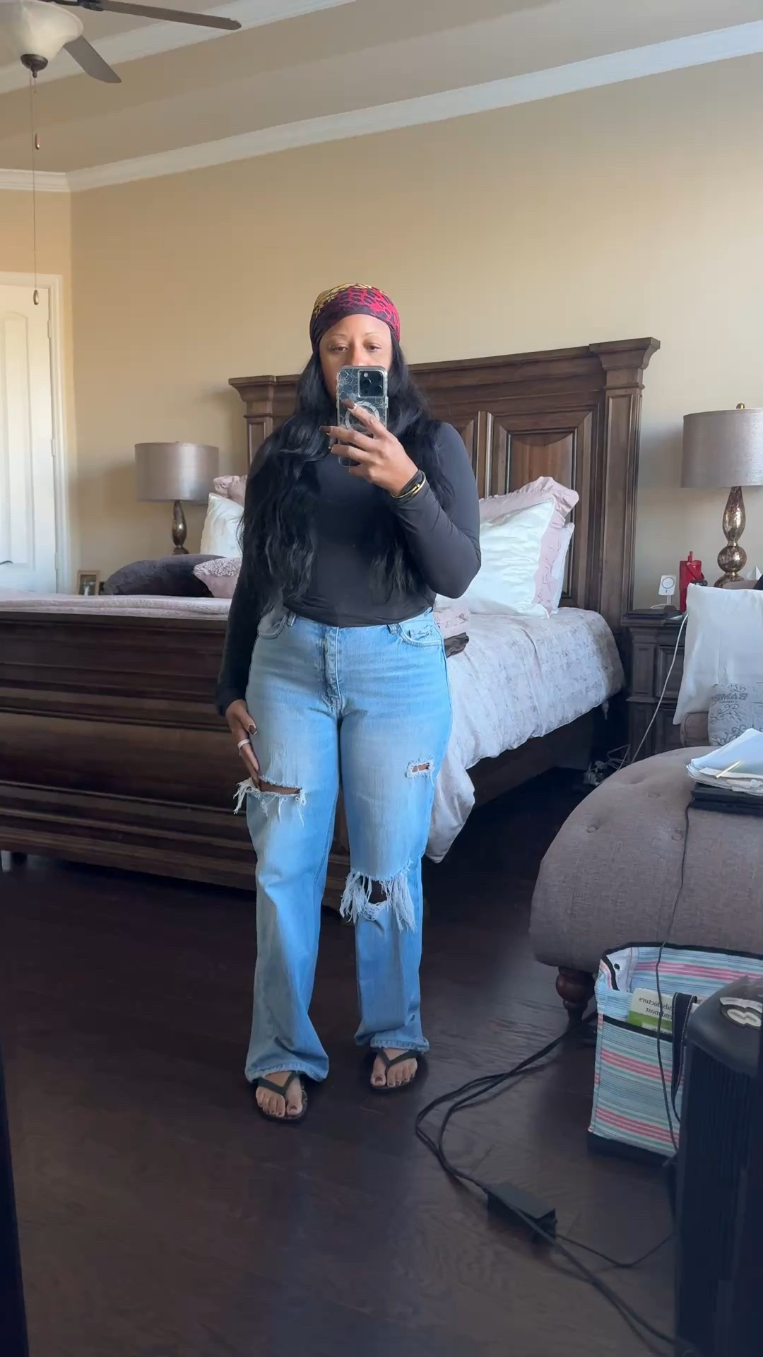 
#Versace scarf make everything look good. I swear I’m always on TikTok and I find so many dupes so I just purchased them hence why I have this top.

#LTKOver40 #LTKPetite #LTKStyleTip