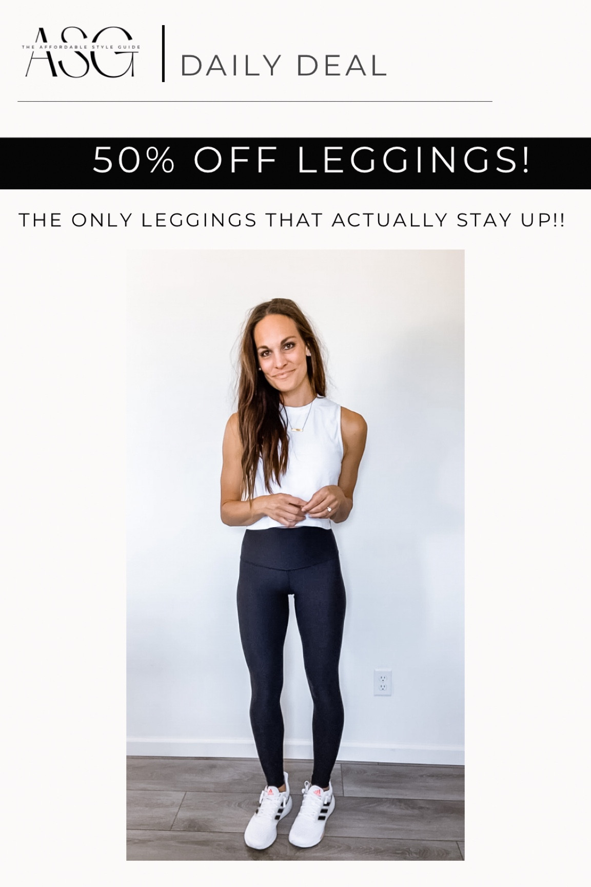 50% off my favorite leggings I swear by!!! The only ones that actually stay up. Never have to pull them up! Supportive, breathable. Just so good! I do my true to size and size up when pregnant! 

#LTKfindsunder50 #LTKfitness #LTKsalealert