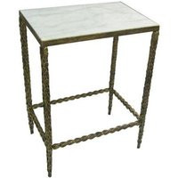 Marble Side Table in Burnished Gold | Etsy (US)