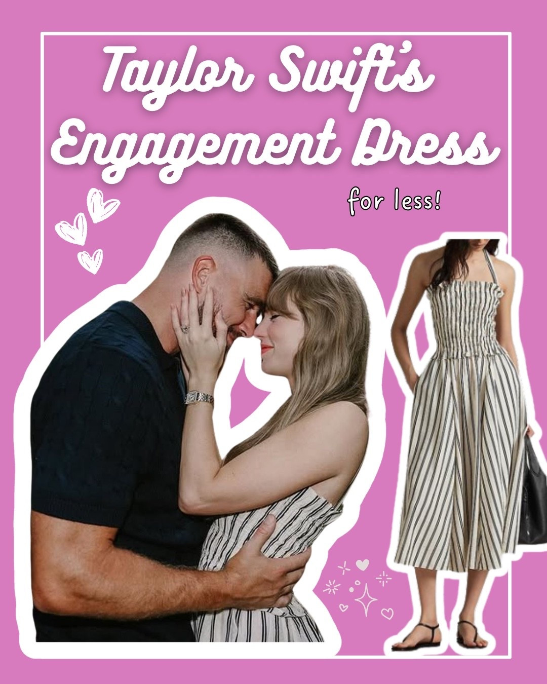 ✨ TAYLOR SWIFT IS ENGAGED ✨
Oh, you thought a friendship bracelet was the peak of rom-com energy? Besties, buckle TF up—Taylor Swift and Travis Kelce just announced their engagement (!!!) in the most PDA-coded, broke-the-internet way. 💍
Now the only question is… who’s buying her engagement dress first: you or Vogue? 👗 #TaylorSwift #TravisKelce #Engaged #wedding

#LTKSeasonal #LTKCon #LTKStyleTip