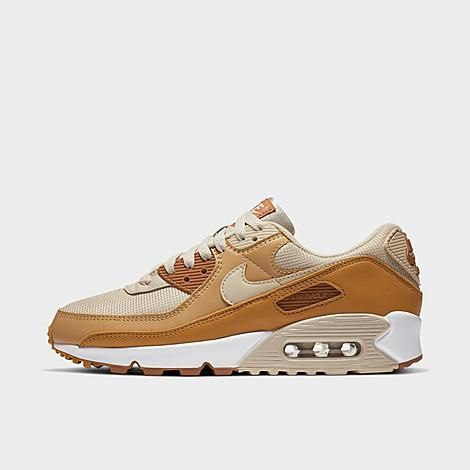 Women's Air Max 90 Casual Shoes in Brown/Oatmeal Size 10.0 Leather by Nike | JD Sports (US)