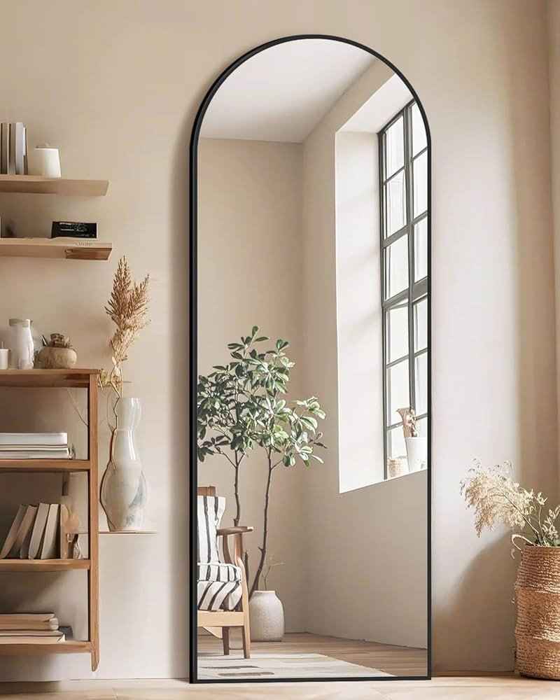 58"x19"Floor Mirror Full Length,Arched Full Length Mirror with Stand,Full Body Mirror,Hanging or ... | Amazon (US)
