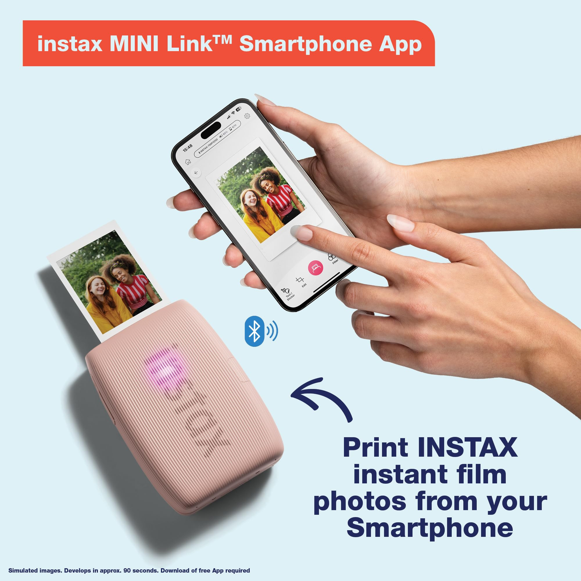Fujifilm Instax Mini Link 3 Smartphone Printer - Clay White | Amazon (US)
