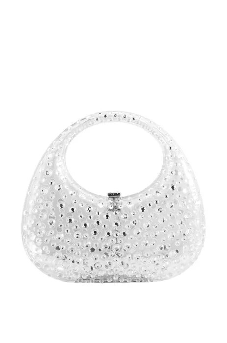 SPEED OF LIGHT EMBELLISHED ACRYLIC PURSE | AKIRA