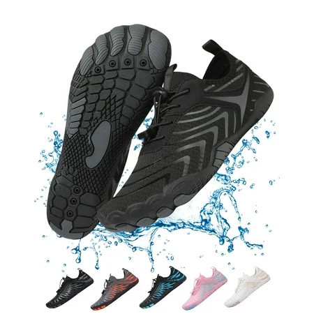 BERANMEY Pro Barefoot Shoes for Women & Men Wide Toe Box Hiking Water Shoes Non-Slip Breathable Barefoot Swim Surf Shoes for Beach Pool Aqua Running & Walking Fast Drainage & Waterproof Design | Walmart (US)