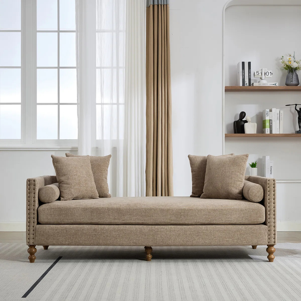 Modern Upholstered Slipcovered Chaise Lounge | Wayfair North America