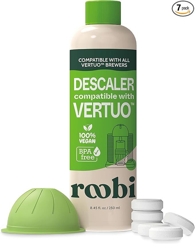 Nespresso Compatible Vertuo Cleaning & Descaling Kit. Includes 1 Bottle of Descaling Solution, 6 ... | Amazon (US)