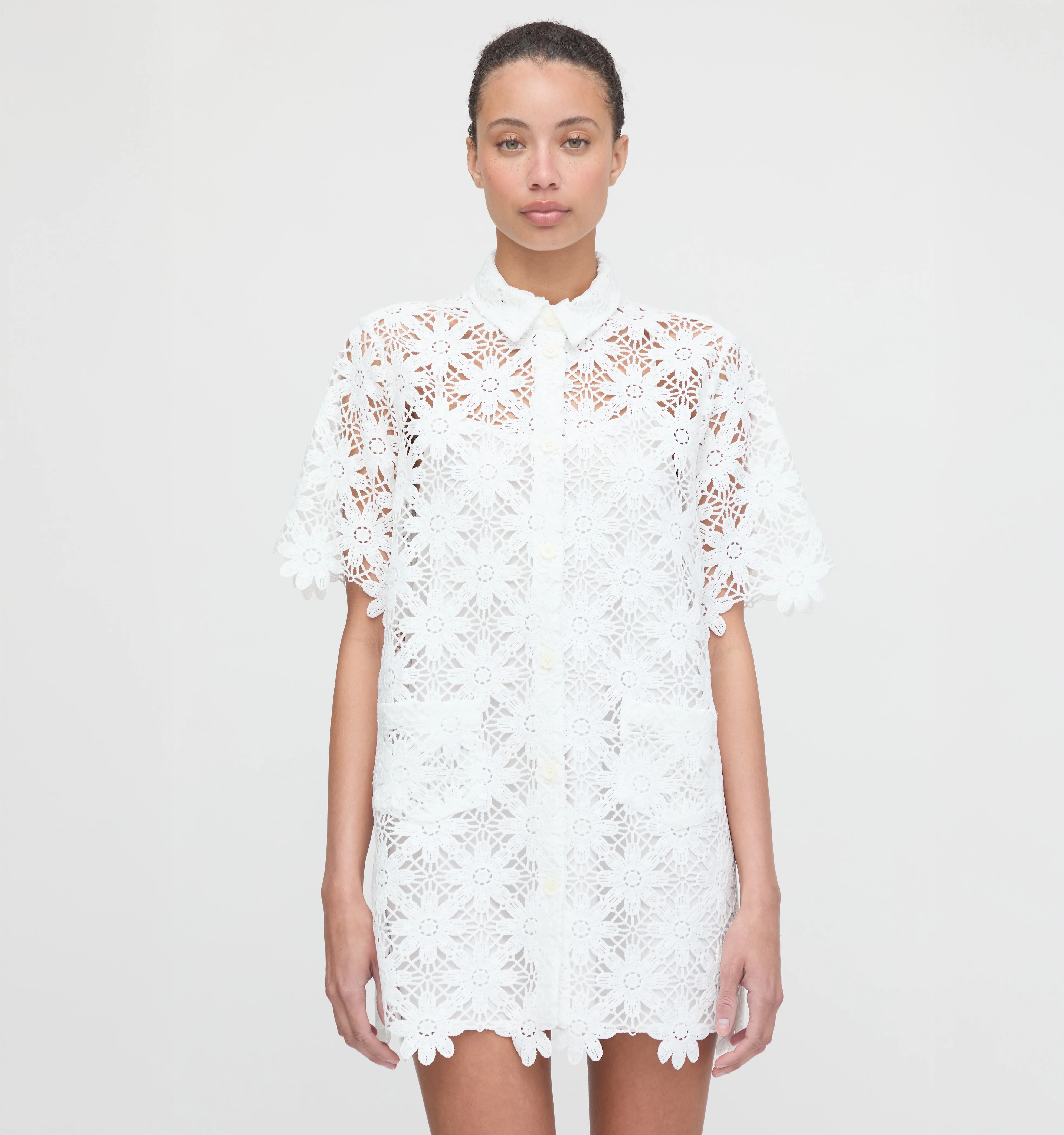 The Victoria Dress - White Daisy Crochet | Hill House Home US