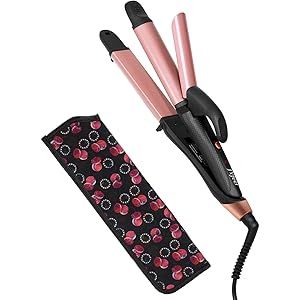 JYfeel Travel Hair Curling Iron Mini Hair Straightener and Curler,1 Inch Ceramic Dual Voltage Flat I | Amazon (US)