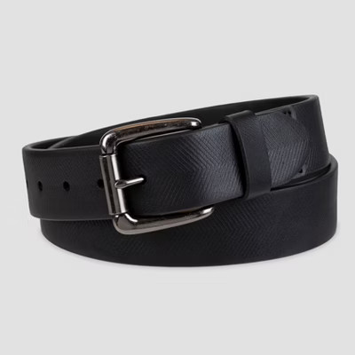 DENIZEN® from Levi's® Men's Embossed Chevron Belt - Black | Target