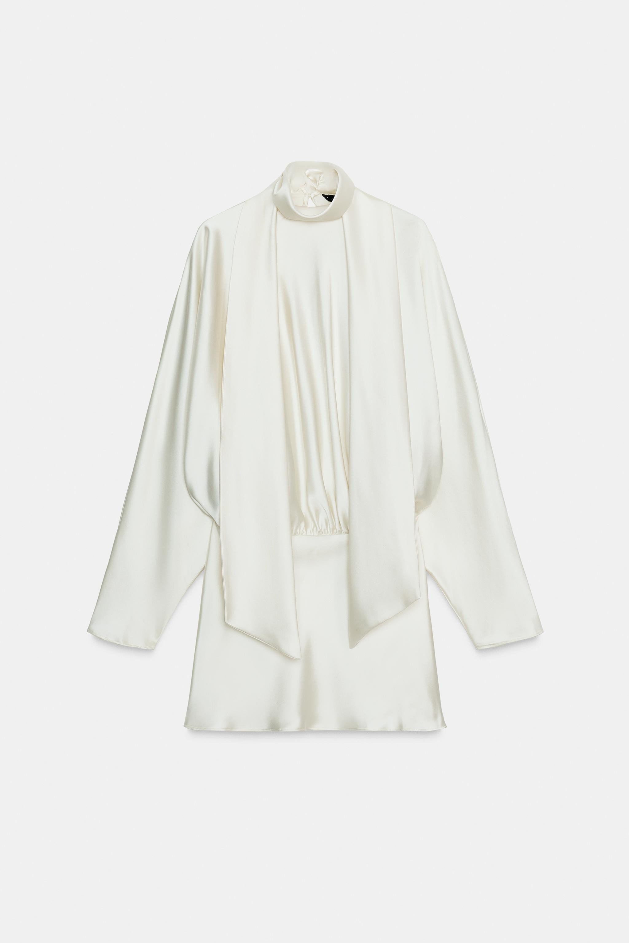 SATIN EFFECT SCARF DRESS | Zara US