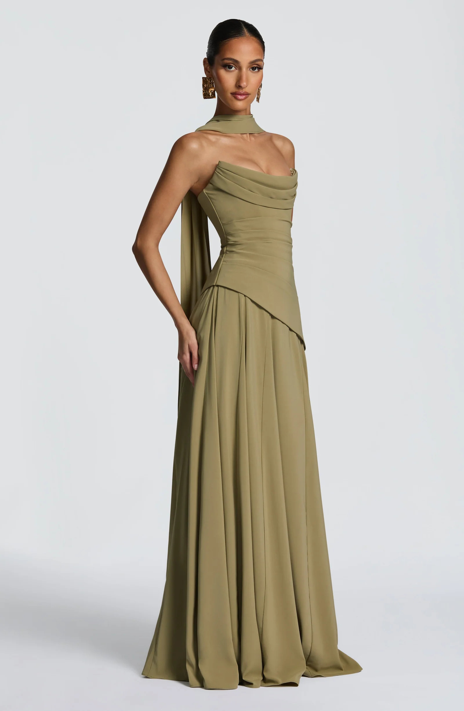 Patricia Maxi Dress - Sage | Babyboo (global)