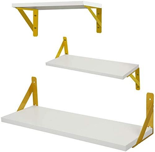 Floating Shelves Wall Mounted Rustic Wood Wall Shelves Decor Set of 3 for Bathroom, Bedroom, Livi... | Amazon (US)