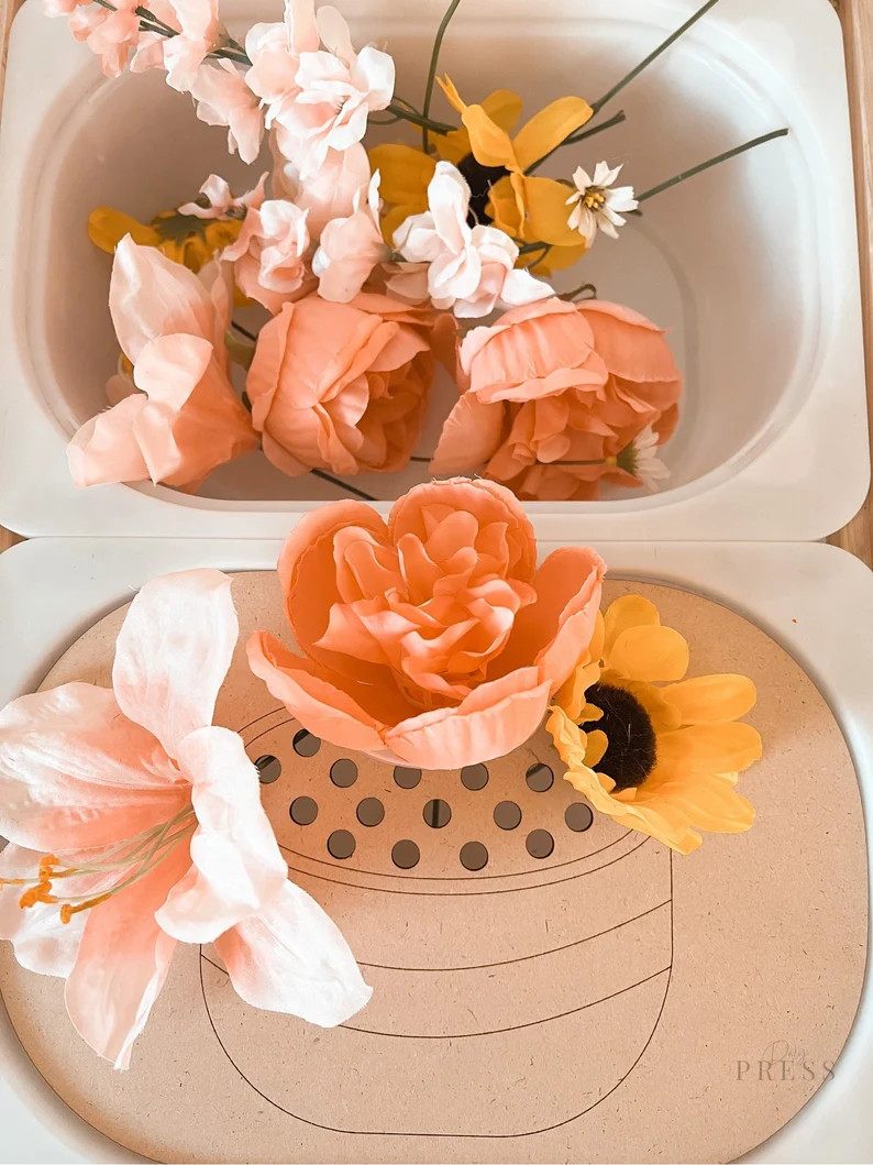 Wooden Ikea Flisat Sensory Bin Flower Pot Insert Cover Montessori Learning - Etsy | Etsy (US)