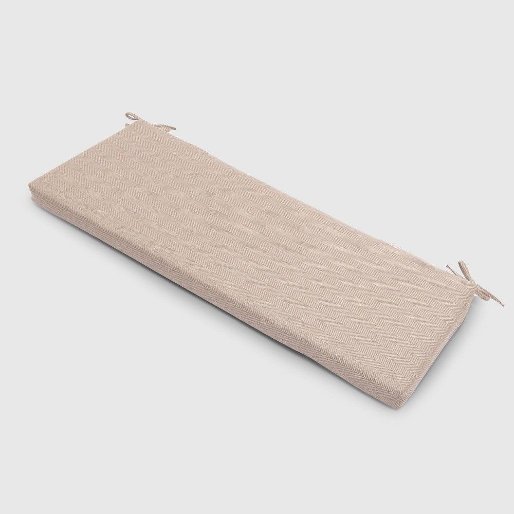 Herringbone Outdoor Bench Cushion Natural - Threshold | Target
