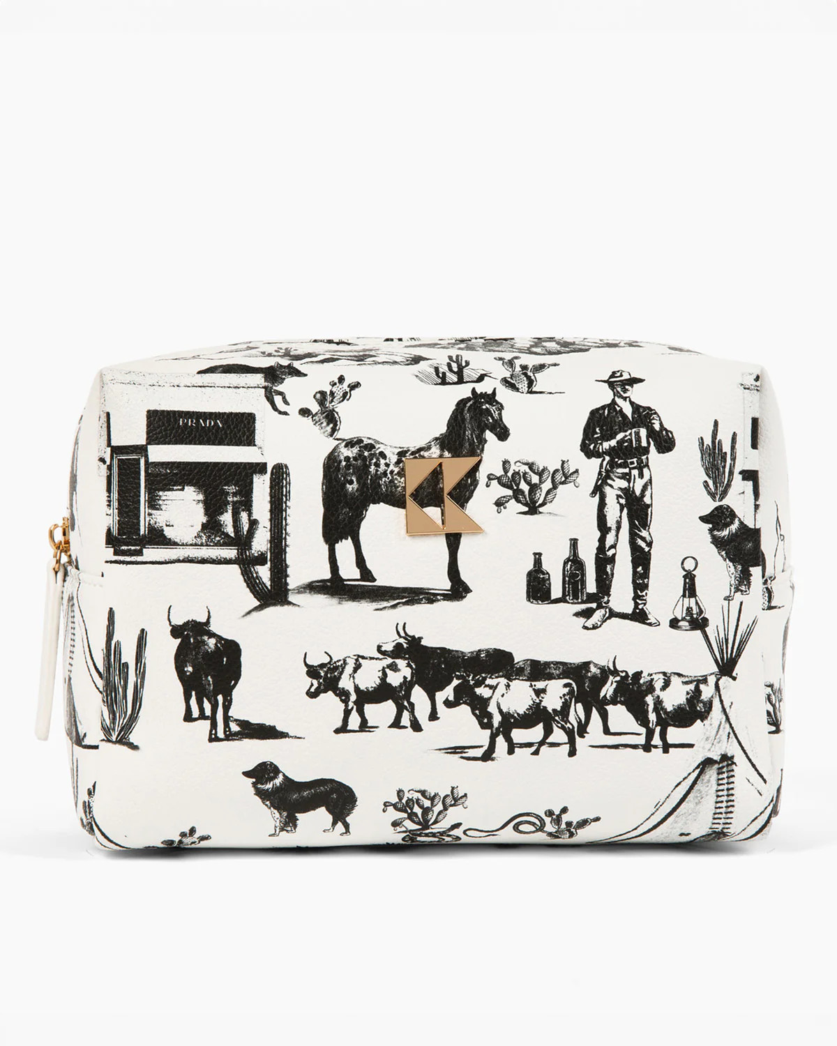 The Classic Accessory Bag in Marfa Toile | Katie Kime Inc