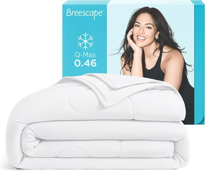 Breescape Cooling Comforter Queen Size - BlendTek Q-Max>0.46 Tech, Breathable Blanket for Hot Sle... | Amazon (US)