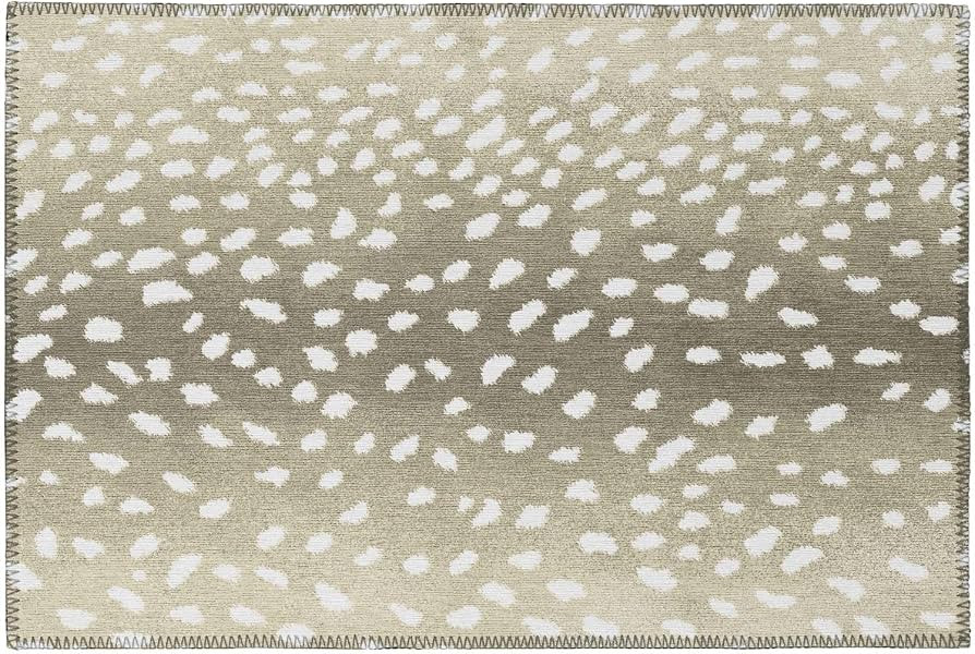 Addison Rugs Safari ASF33 Fawn Washable 1'8" x 2'6" Indoor Outdoor Area Rug, Easy Clean, Machine ... | Amazon (US)