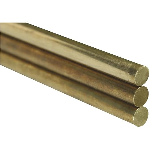 K&S K & S Precision Metals 1167 Round Brass Rod, 3/8 in Dia x 36 in L, 3 Count | Amazon (US)