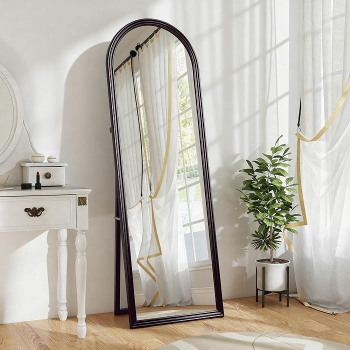 HOMCOM 64" x 21" Full Length Mirror, Free Standing, Leaning or Wall Full Body Mirror with Arched ... | Amazon (CA)