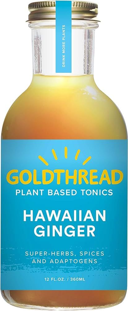 Goldthread - Plant Based Tonics | Hawaiian Ginger | Case of Six 12oz Bottles | See All 11 Varieti... | Amazon (US)