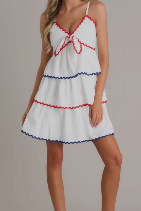 Summer  social season ☀️🧺🤍❤️💙

Freedom Frolic White dress with red and blue Ricrac 🤍💙❤️

Affordable and so cute for Summer season …. $60 


#LTKStyleTip #LTKFindsUnder100
