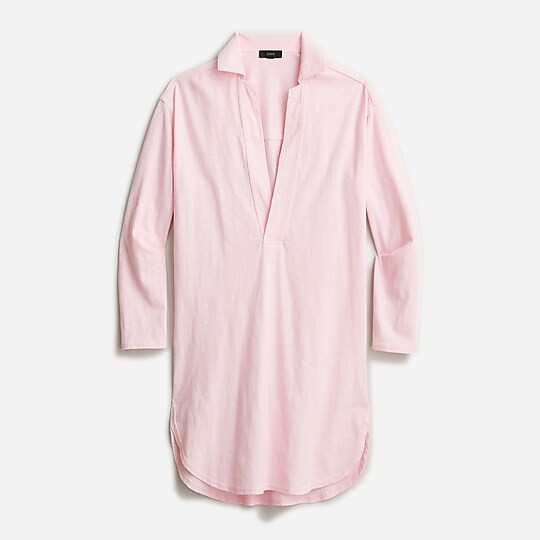 V-neck slub cotton tunic dress | J. Crew US