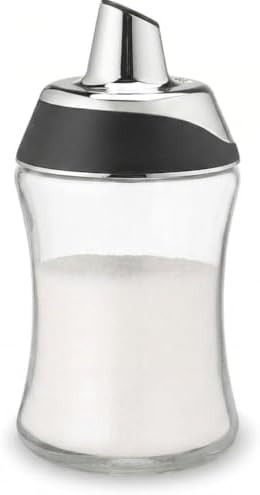 J&M DESIGN Glass Sugar Dispenser with Pour Spout for Coffee Bar, Tea and Kitchen Baking, Auto-Pou... | Amazon (US)
