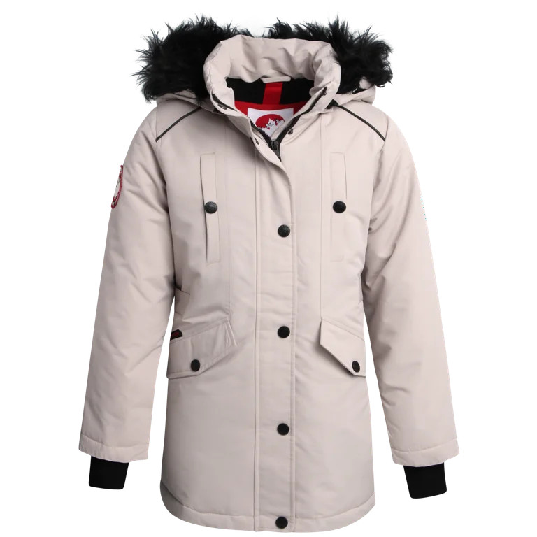 CANADA WEATHER GEAR Girls' Winter Jacket - Stadium Expedition Parka Coat, Fur Trim Hood | Walmart (US)