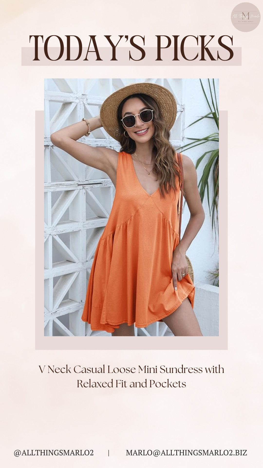 V Neck Casual Loose Mini Sundress with Relaxed Fit and Pockets 

 #LTKSeasonal #LTKWorkwear #LTKTravel