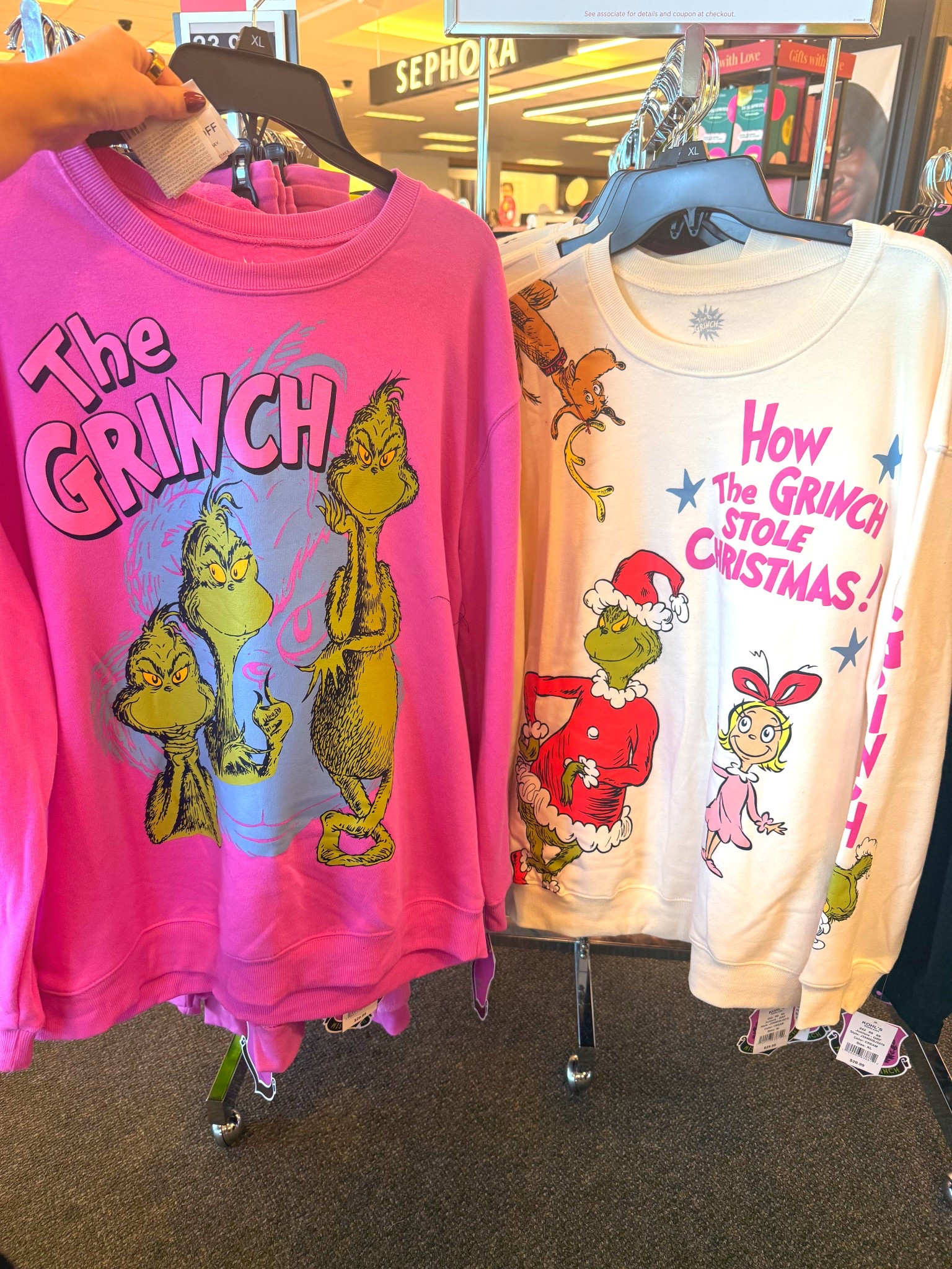 Cutest grinch sweatshirts at kohls! 

#LTKSeasonal #LTKU #LTKHoliday