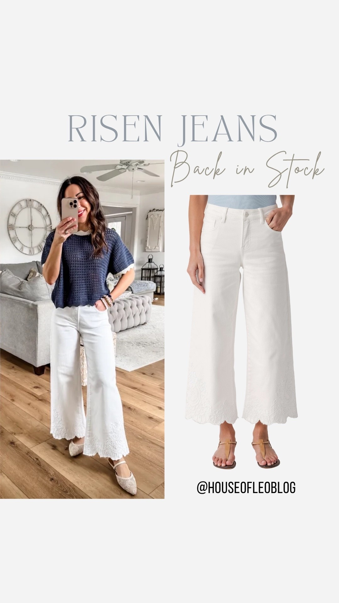 Wearing 25 risen jeans. White jeans. White denim. Tummy control jeans. Cropped jeans.

#LTKOver40 #LTKPetite
