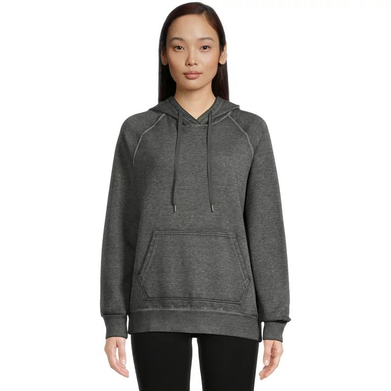 Time and Tru Women's Garment Washed Pullover Hoodie, Sizes S-3XL - Walmart.com | Walmart (US)