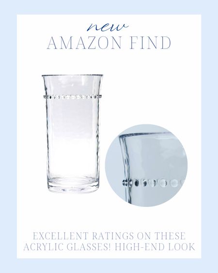 plastic acrylic glasses | Amazon finds | decor | hosting | glassware | tumbler | drinking glasses | water cups | hosting | high end look 

#LTKhome