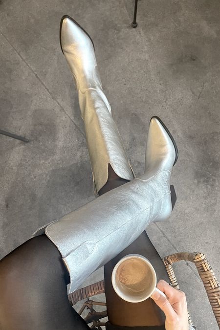 Adding some light to my outfits with these amazing metallic silver boots ⚡️

Silver boots, metallic boots, shiny boots, gold boots, statement boots, 2022 boots, cool boots, street style boots, unique boots, winter boots 

#LTKstyletip #LTKSeasonal #LTKshoecrush