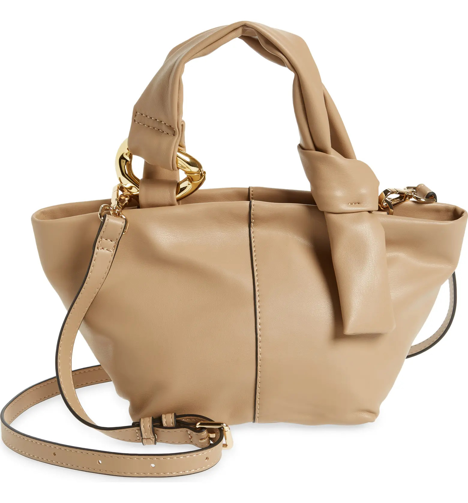 Topshop Mini Buckle Strap Faux Leather Tote Bag | Nordstrom | Nordstrom