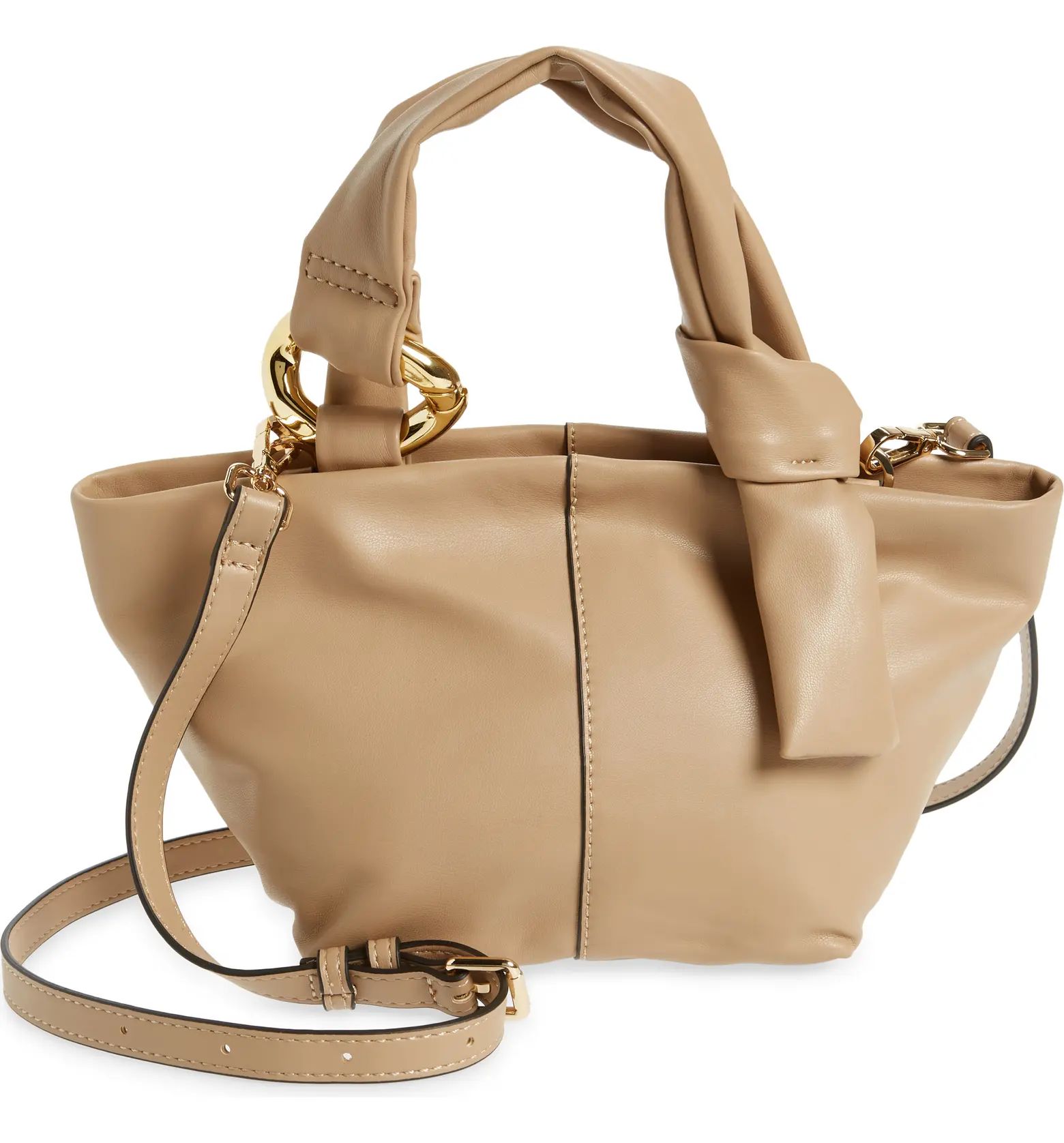 Topshop Mini Buckle Strap Faux Leather Tote Bag | Nordstrom | Nordstrom